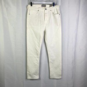 everlane women's white modern boyfriend SZ 28